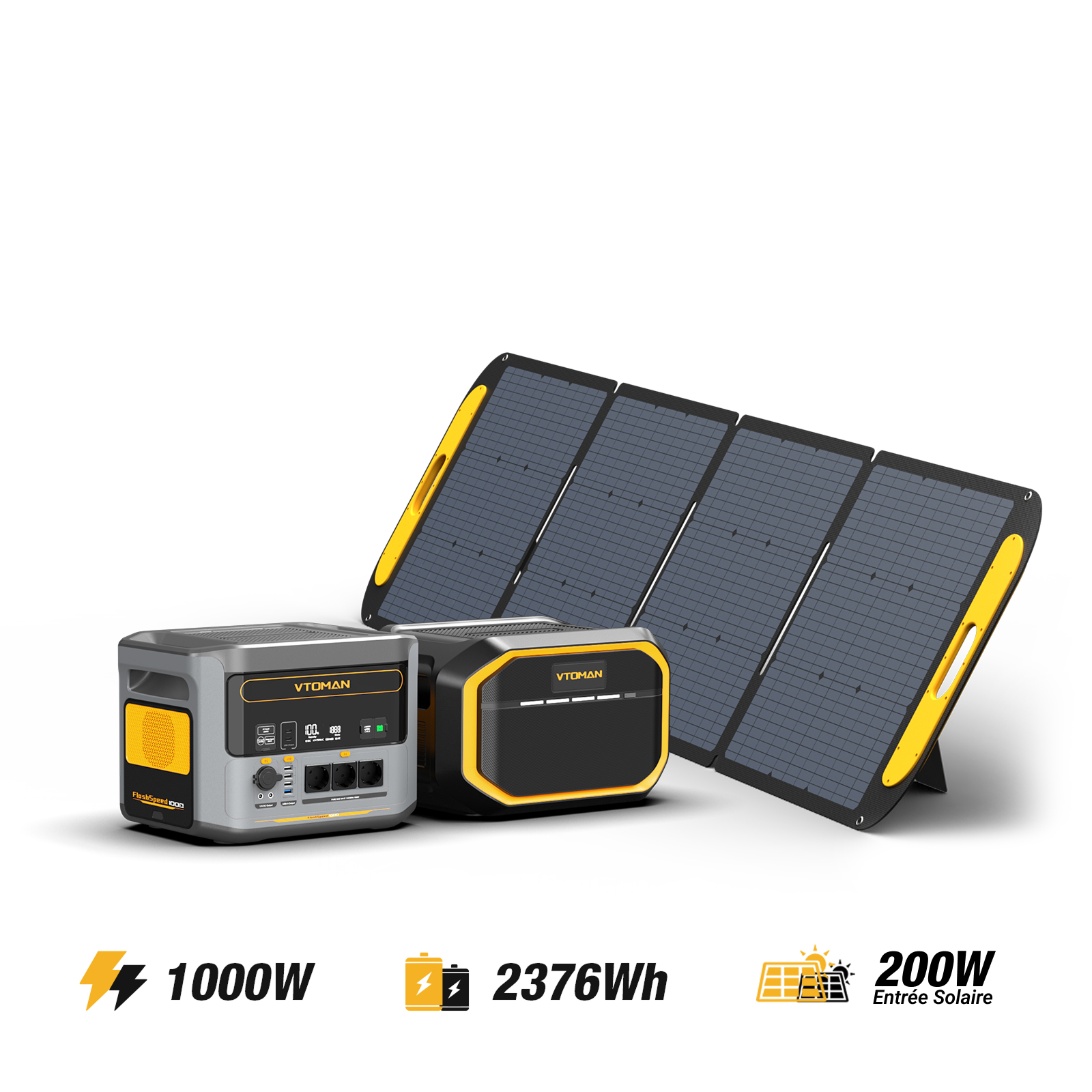 VTOMAN FlashSpeed 1000/2376Wh 200W Solar Generator