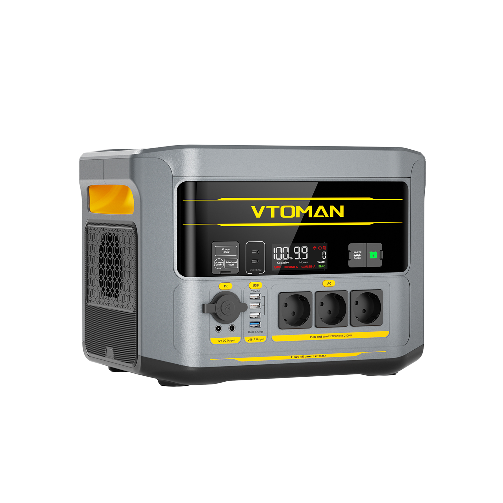 Station Électrique Portable VTOMAN FlashSpeed 2400/1408Wh 200W Pro