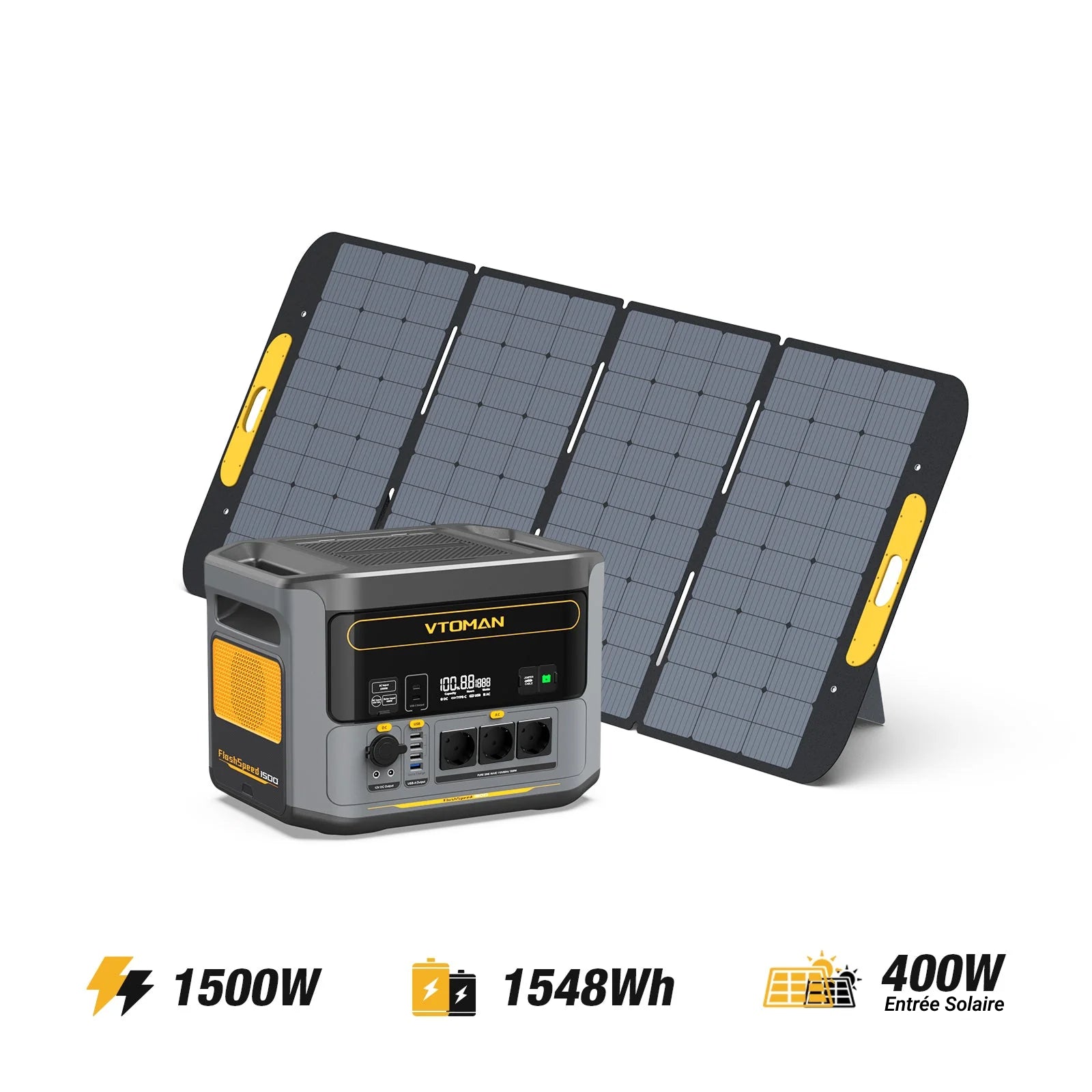 VTOMAN FlashSpeed 1500/1548Wh 400W Solar Generator