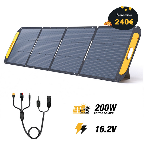 Panneau solaire portable pliable VTOMAN 200W