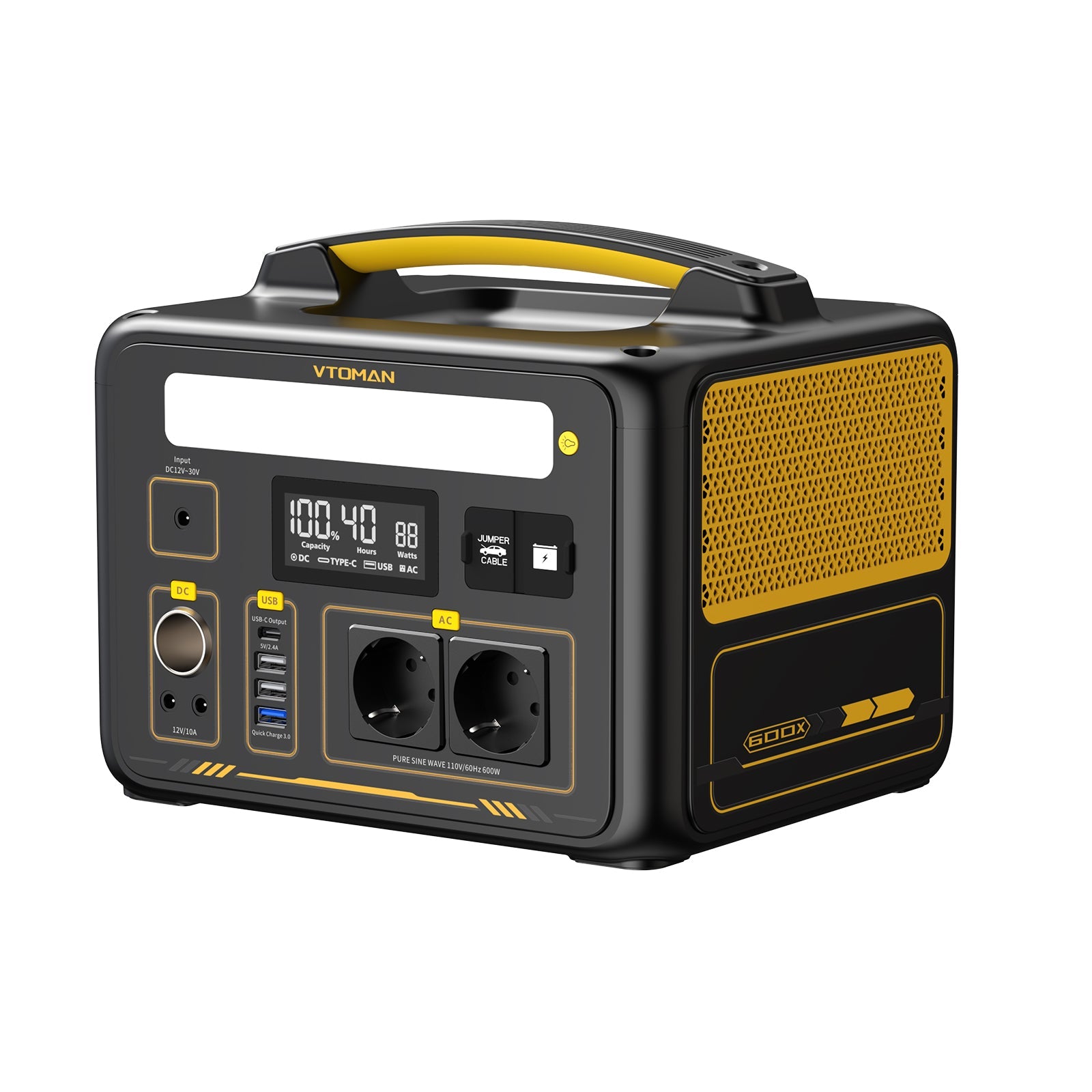 Générateur solaire VTOMAN Jump 600W/299Wh 200W