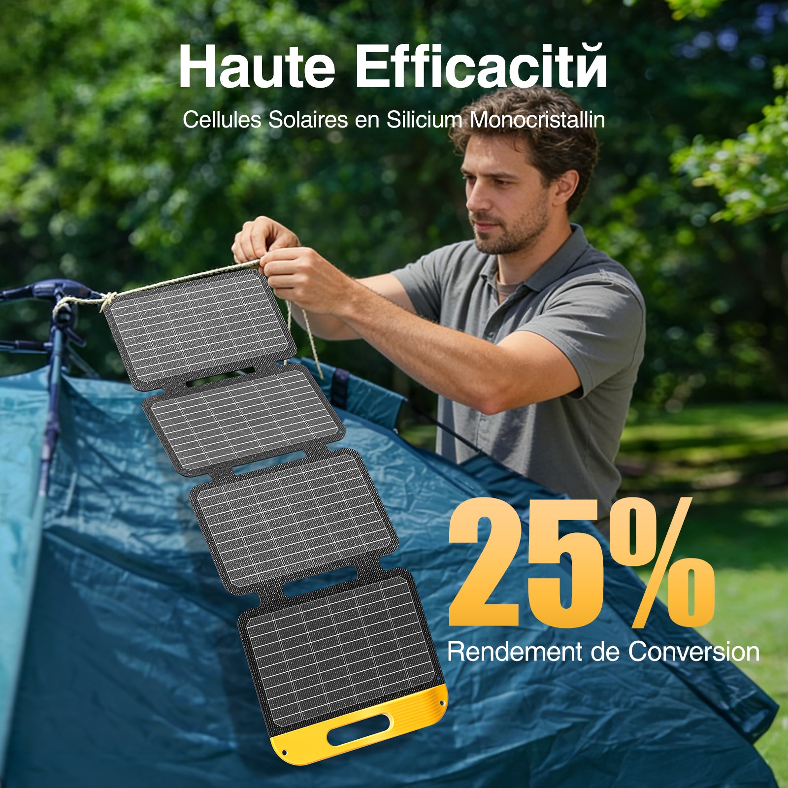 Panneau solaire portable pliable VTOMAN 40W