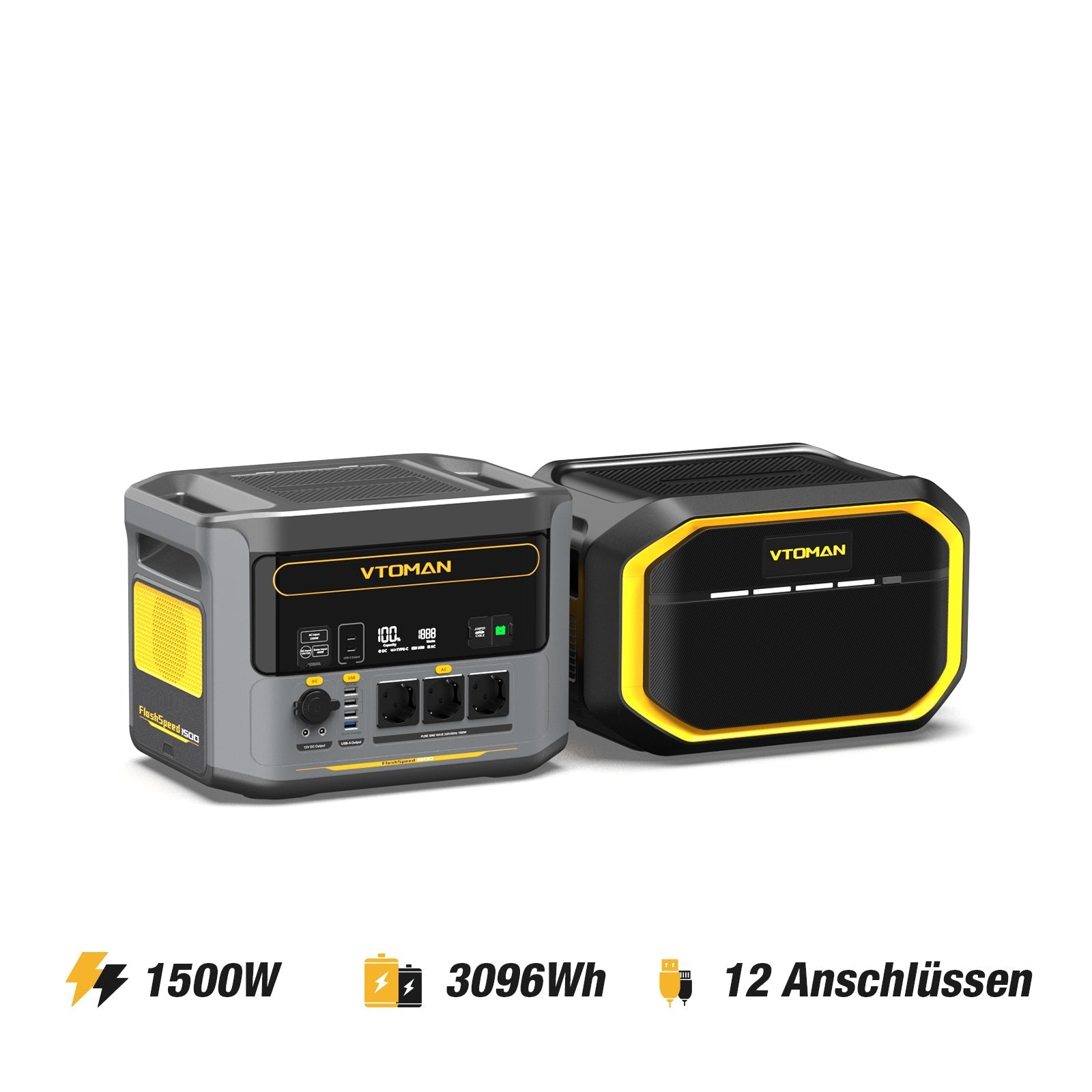 Pack FlashSpeed 1500 + batterie supplémentaire 1548 Wh + panneau solaire Pro 220 W