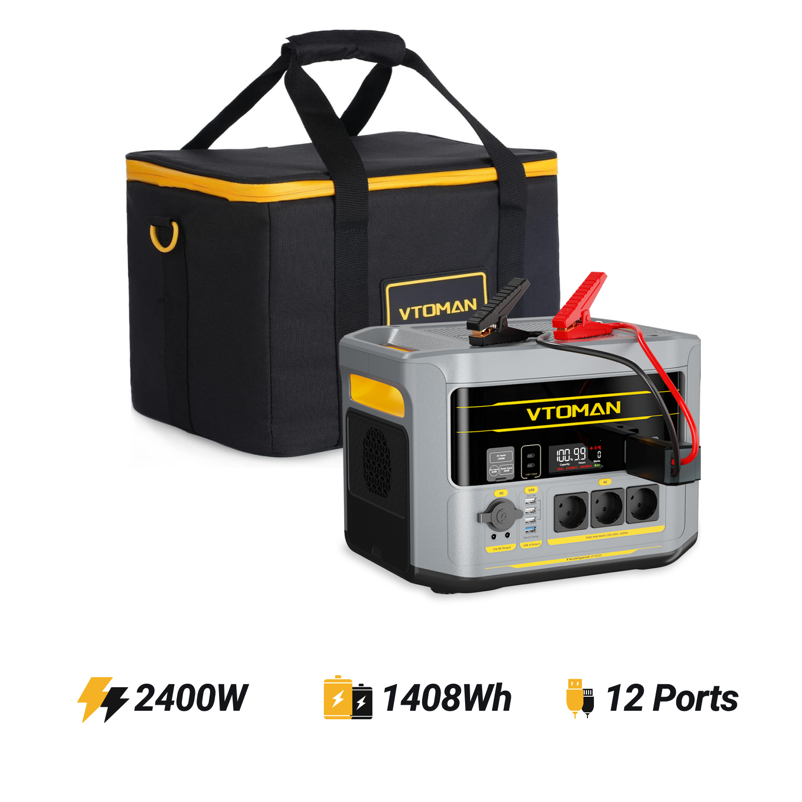 Station électrique portable VTOMAN FlashSpeed 2400