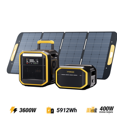 Générateur solaire 400W VTOMAN FlashSpeed Pro 3600/5912 Wh
