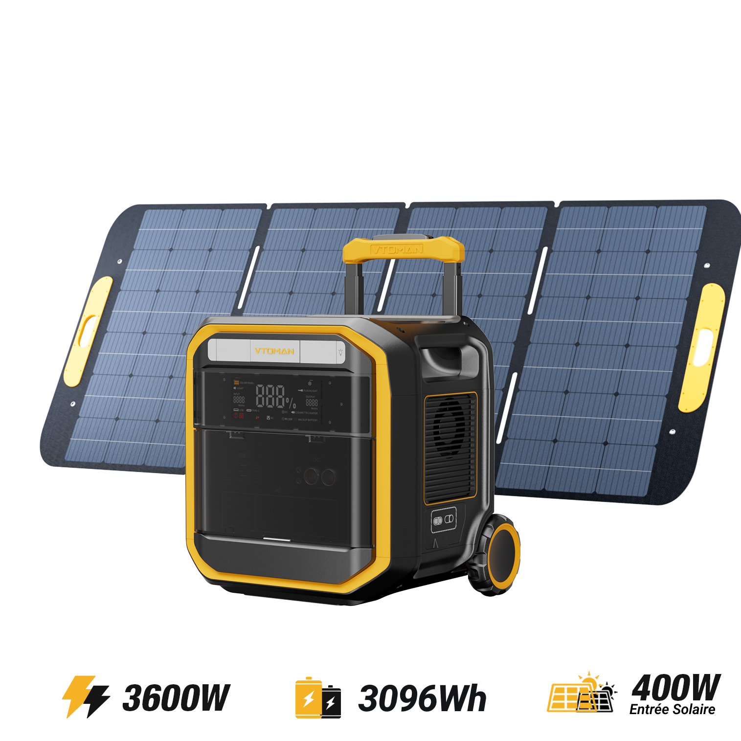 Station Électrique Portable VTOMAN FlashSpeed Pro 3600