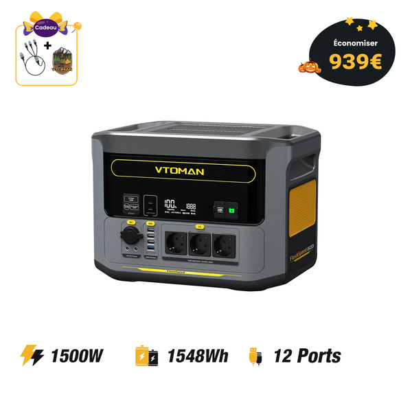 Station électrique portable VTOMAN FlashSpeed 1500