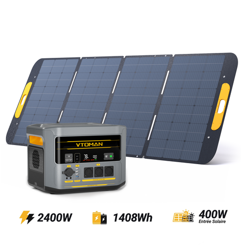 Station Électrique Portable VTOMAN FlashSpeed 2400/1408Wh 400W