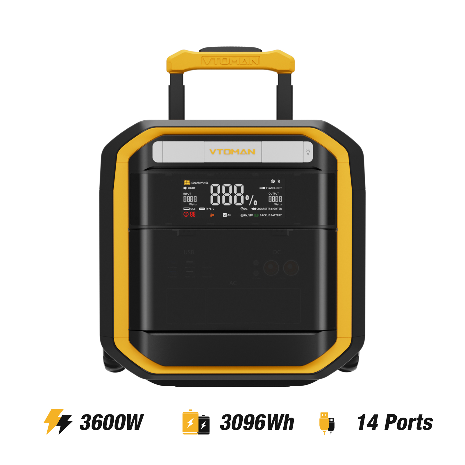 Station Électrique Portable VTOMAN FlashSpeed Pro 3600