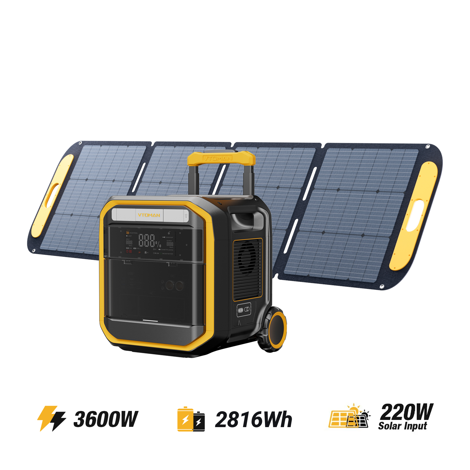 VTOMAN FlashSpeed Pro 3600 Portable Power Station