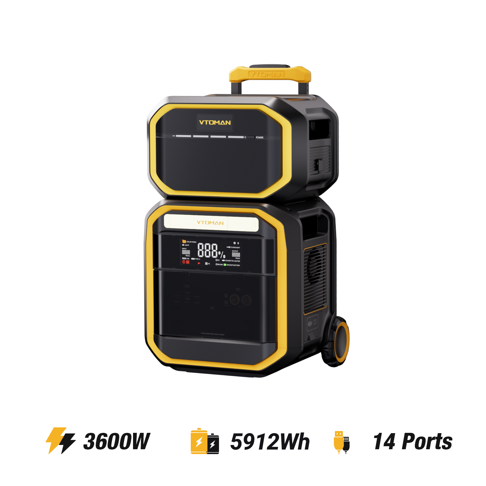 Station Électrique Portable VTOMAN FlashSpeed Pro 3600