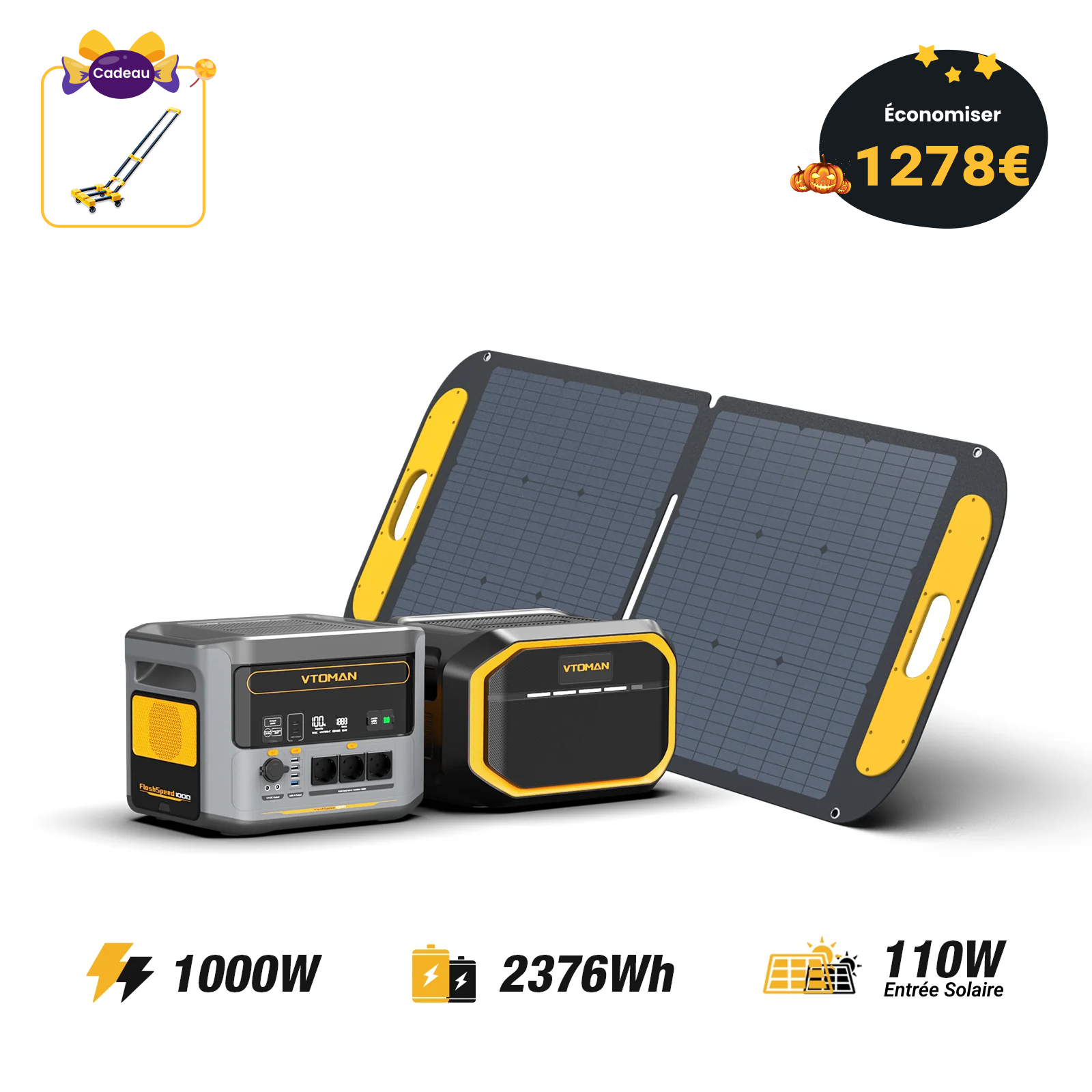 Station électrique portable VTOMAN FlashSpeed 1000