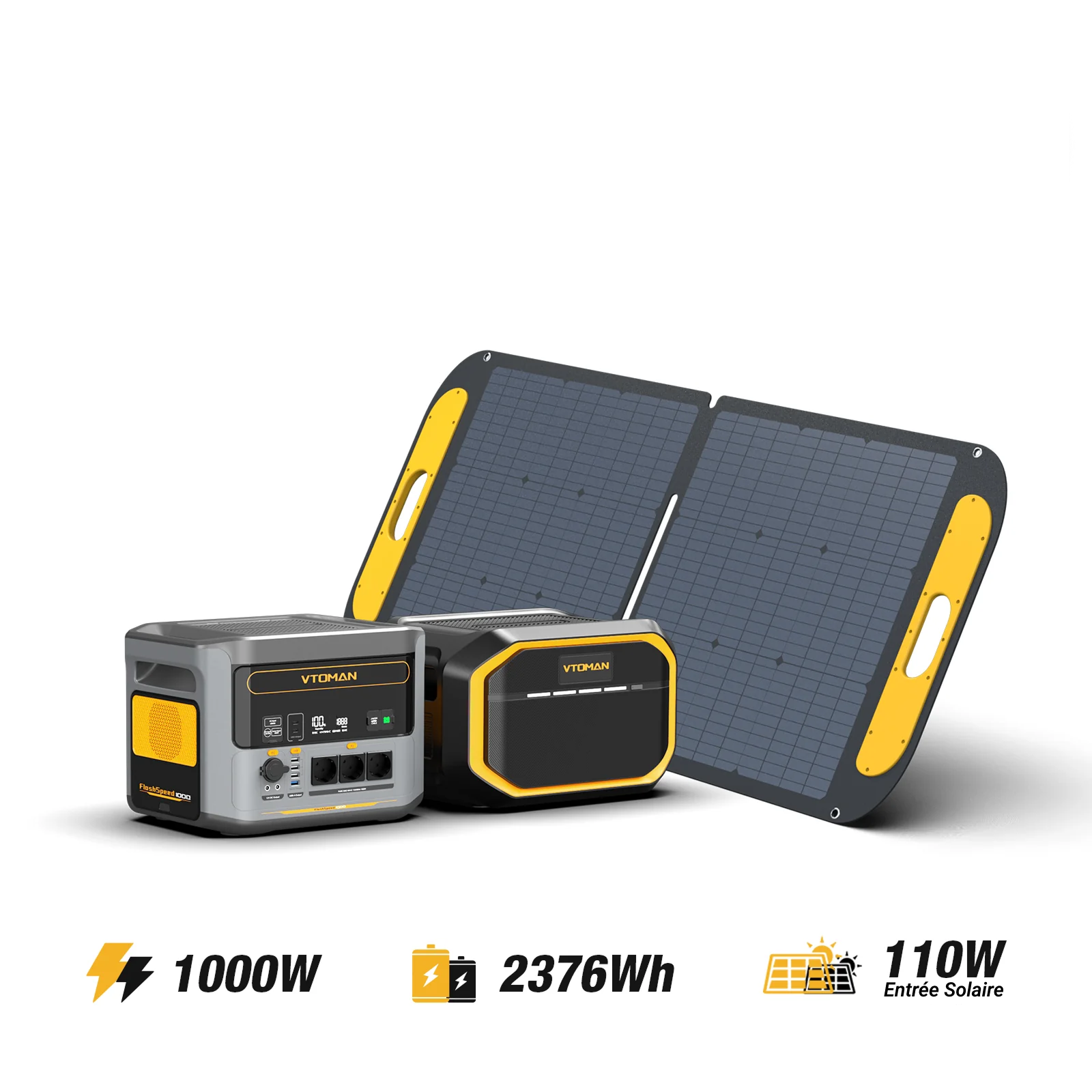Générateur solaire VTOMAN FlashSpeed 1000/2376Wh 110W – .VTOMAN Générateur solaire VTOMAN FlashSpeed 1000/2376Wh 110W – .VTOMAN