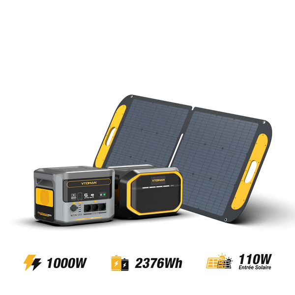VTOMAN FlashSpeed ​​​​1000/2376Wh 110W Zonnegenerator