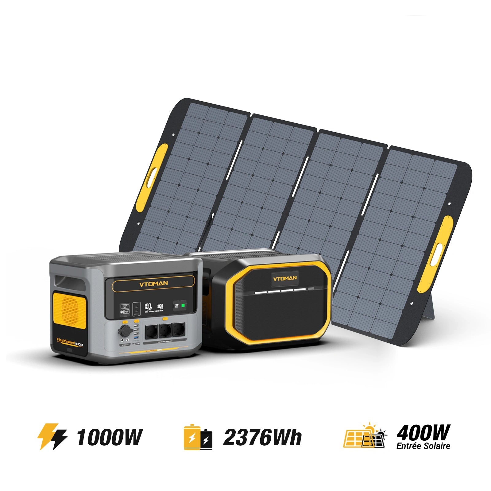Générateur solaire VTOMAN FlashSpeed 1000/2376Wh 400W