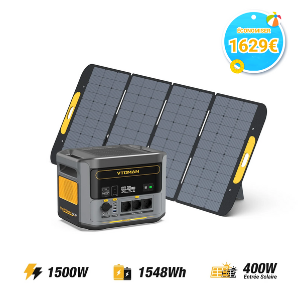 Générateur solaire VTOMAN FlashSpeed 1500W/1548Wh 400W