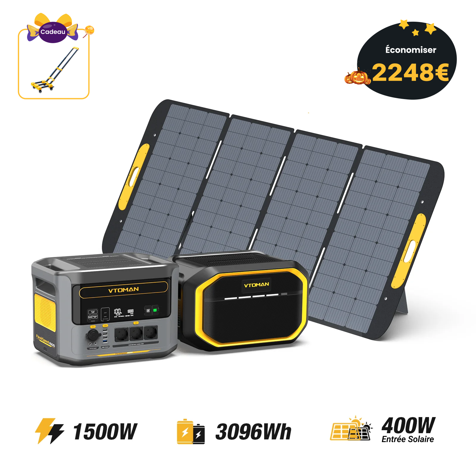 Station électrique portable VTOMAN FlashSpeed 1500
