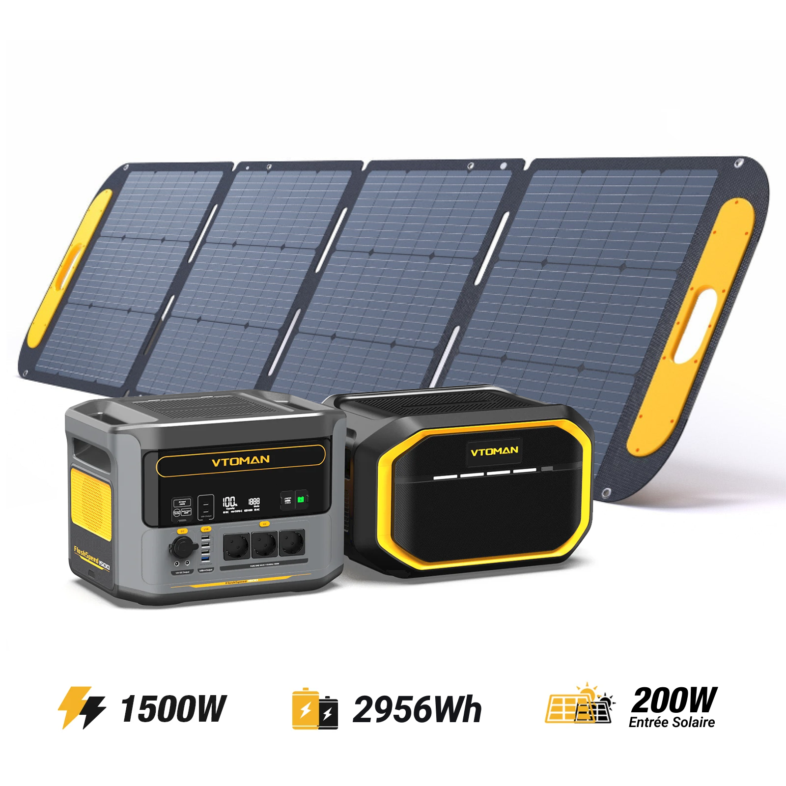 VTOMAN FlashSpeed 1500 Station électrique portable 1408Wh