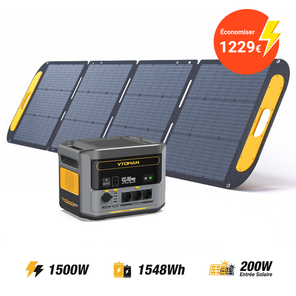 VTOMAN FlashSpeed ​​1500W/1548Wh 200W Pro Solar Generator