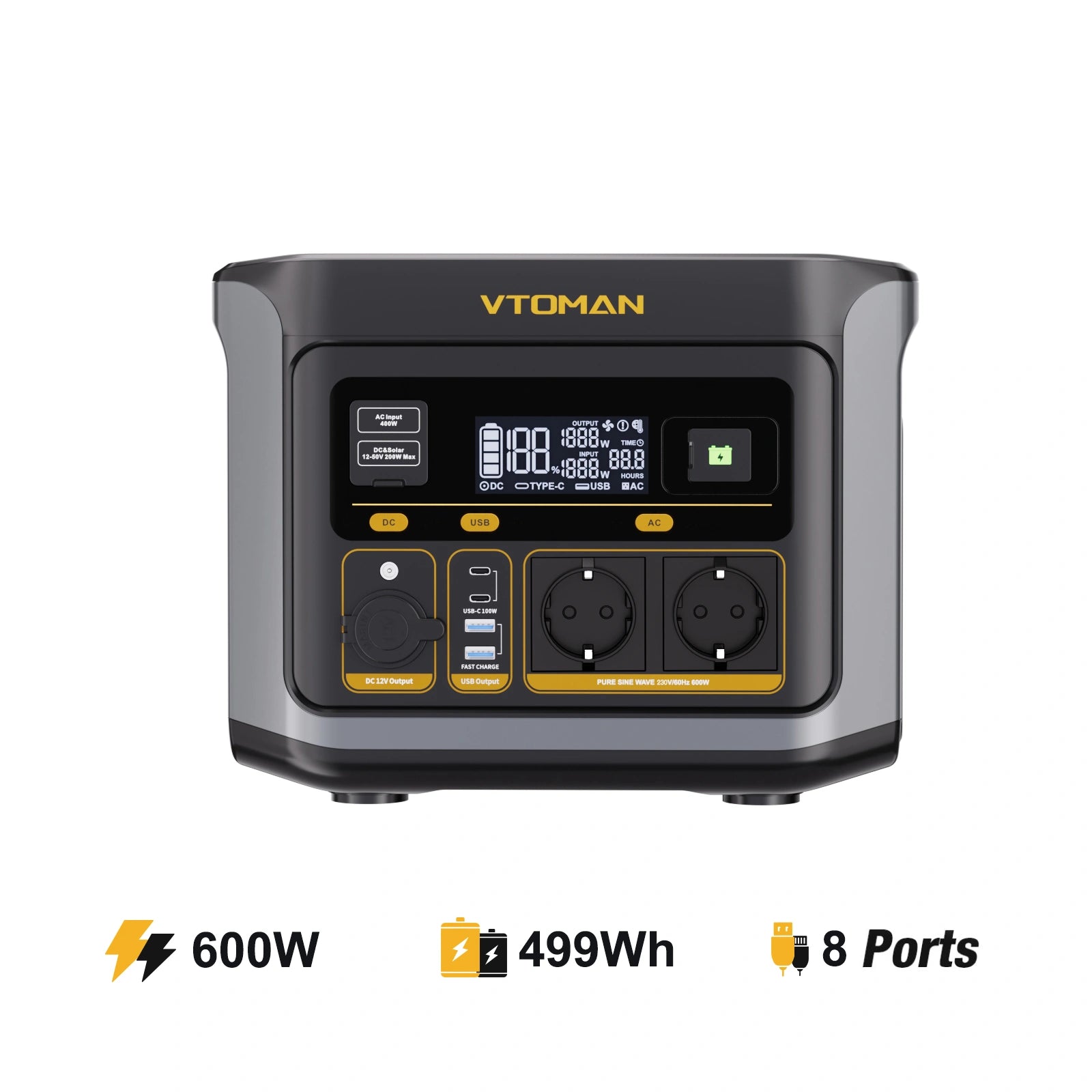 Station électrique portable VTOMAN FlashSpeed 600