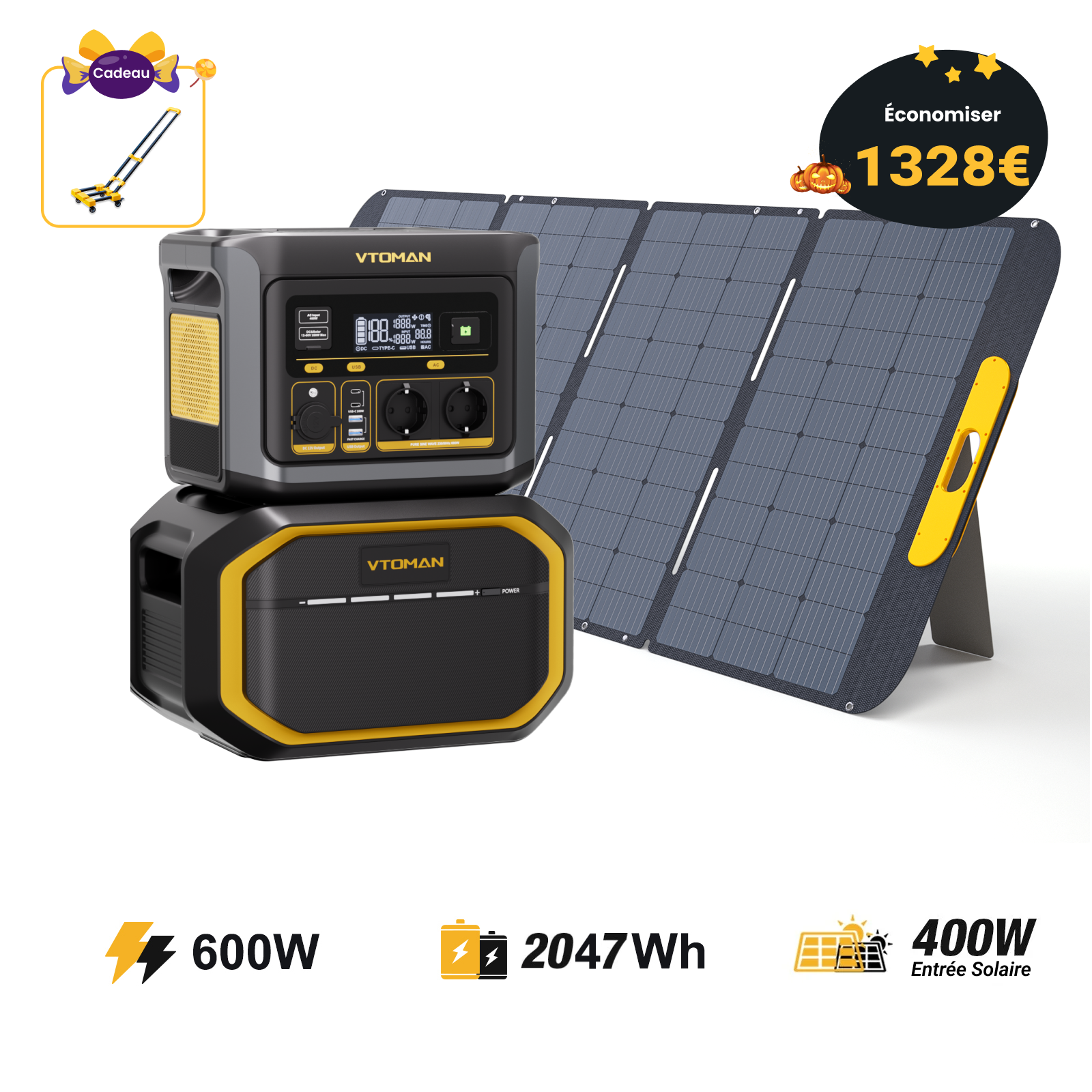 Station électrique portable VTOMAN FlashSpeed 600