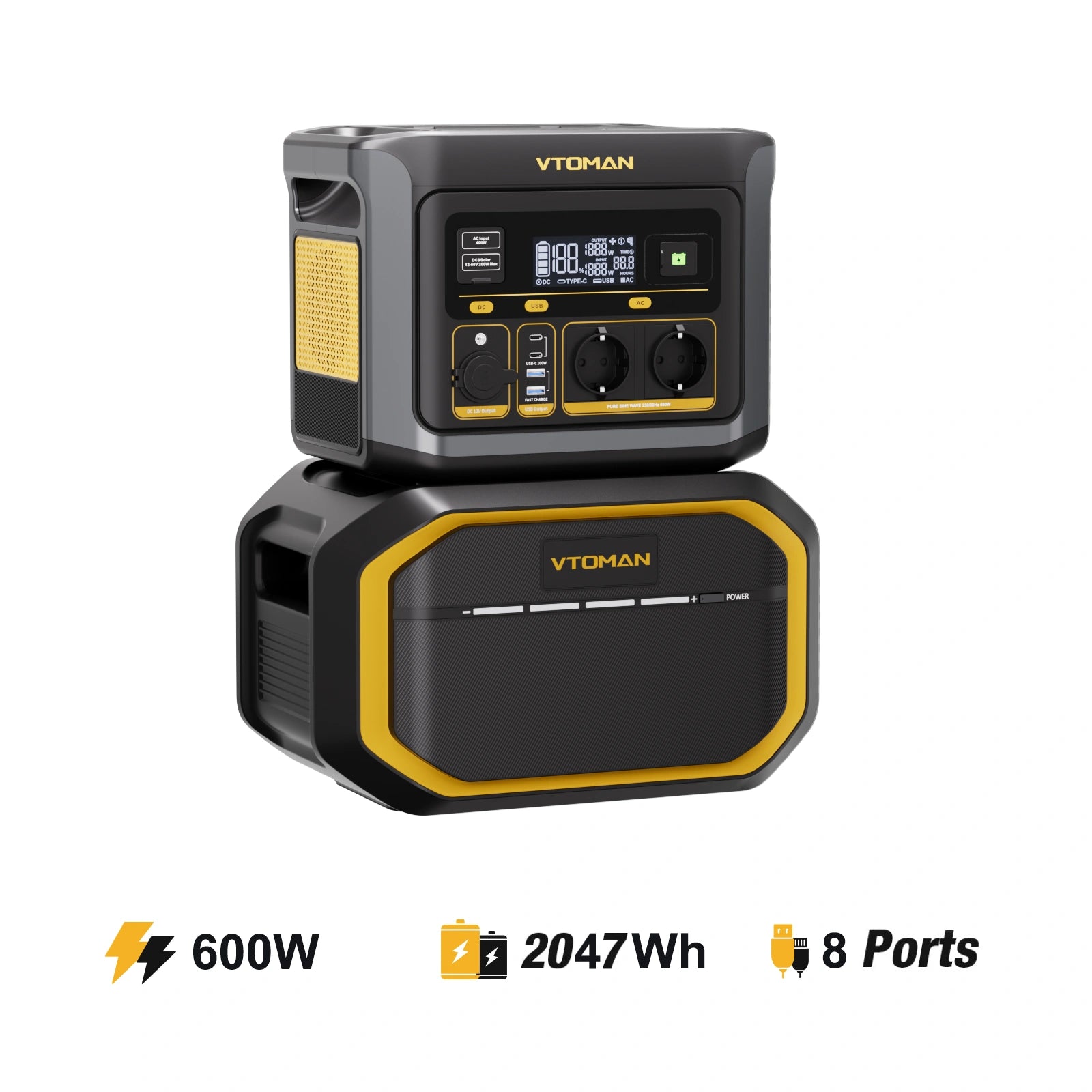 Station électrique portable VTOMAN FlashSpeed 600