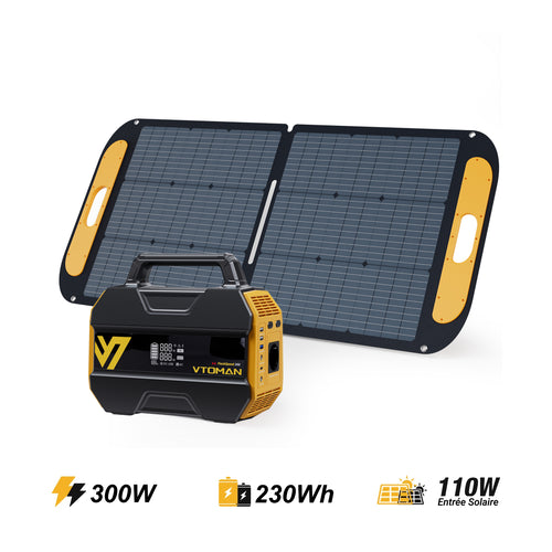 VTOMAN FlashSpeed 300 avec panneau solaire 110 W