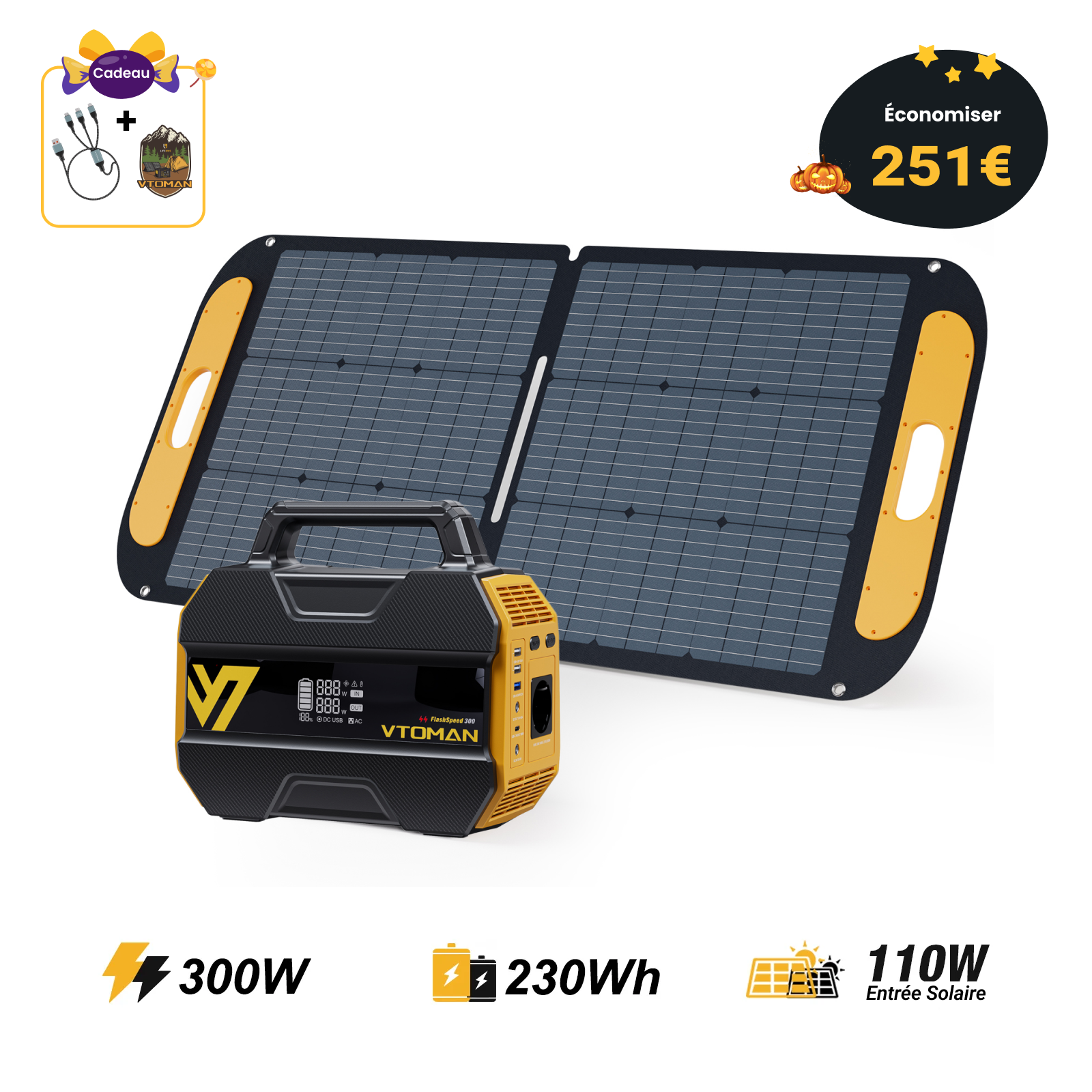Station électrique portable VTOMAN FlashSpeed 300