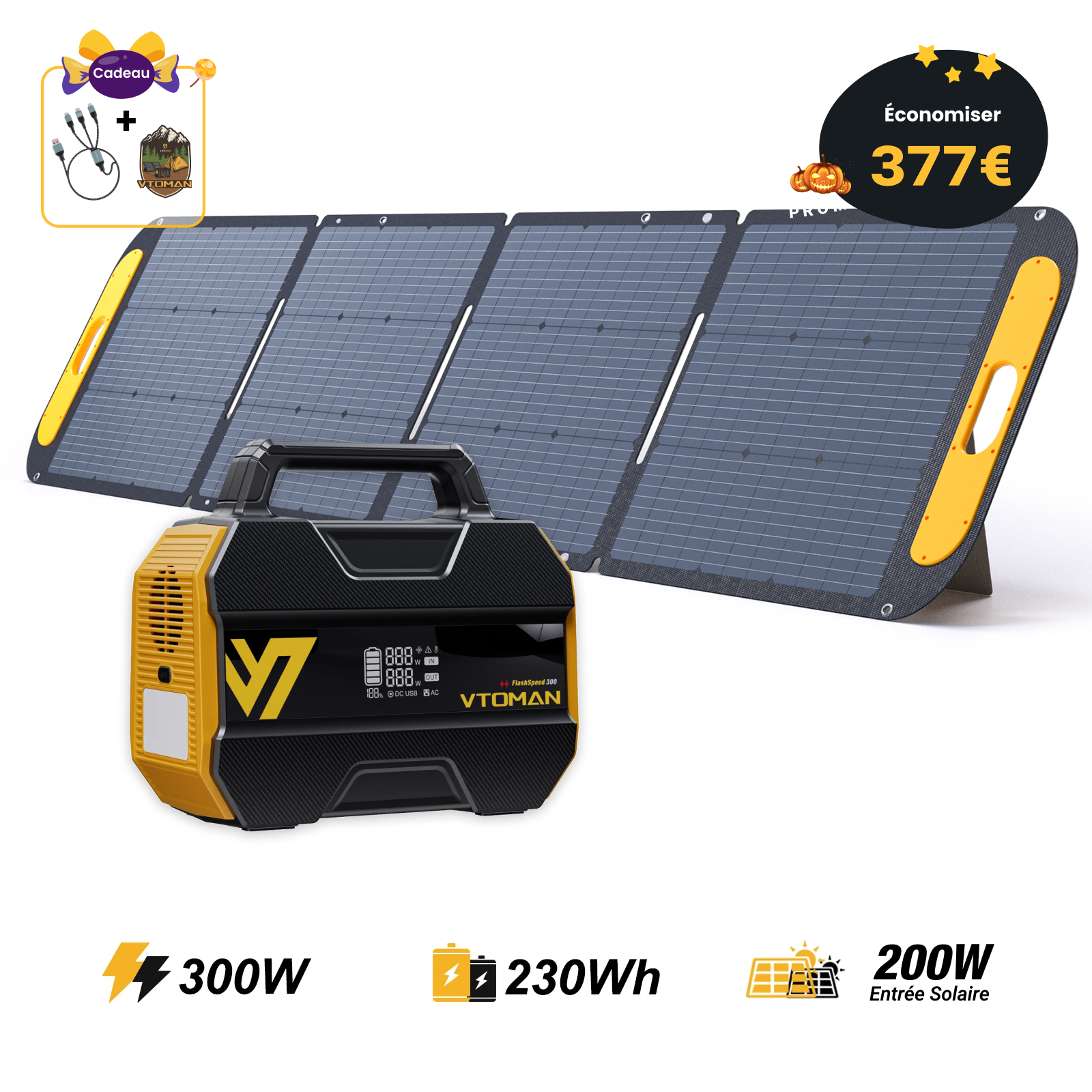 Station électrique portable VTOMAN FlashSpeed 300