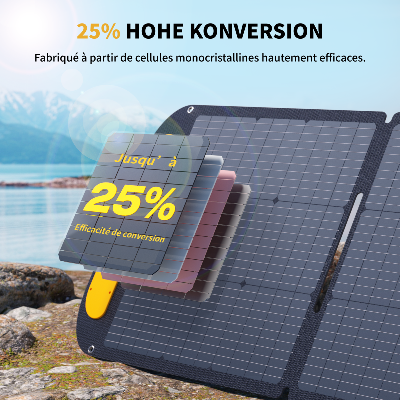 Panneau solaire portable pliable VTOMAN 200W