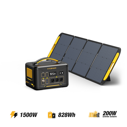 Générateur solaire VTOMAN Jump 1500X/828Wh 200W