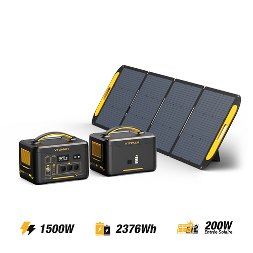 Générateur solaire VTOMAN Jump 1500X/2376Wh 200W
