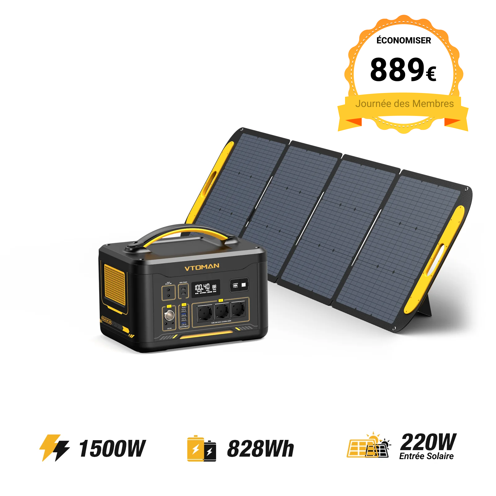 Station électrique portable VTOMAN Jump 1500X