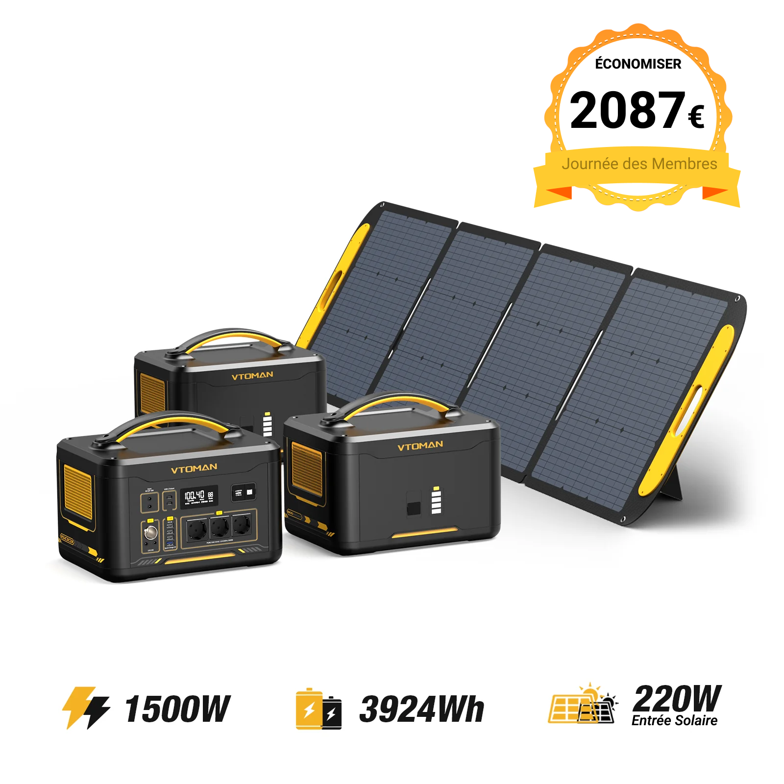 Station électrique portable VTOMAN Jump 1500X
