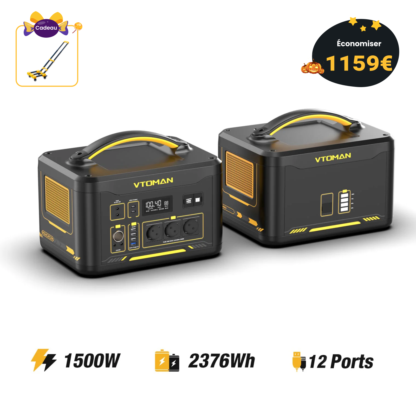 Station électrique portable VTOMAN Jump 1500X