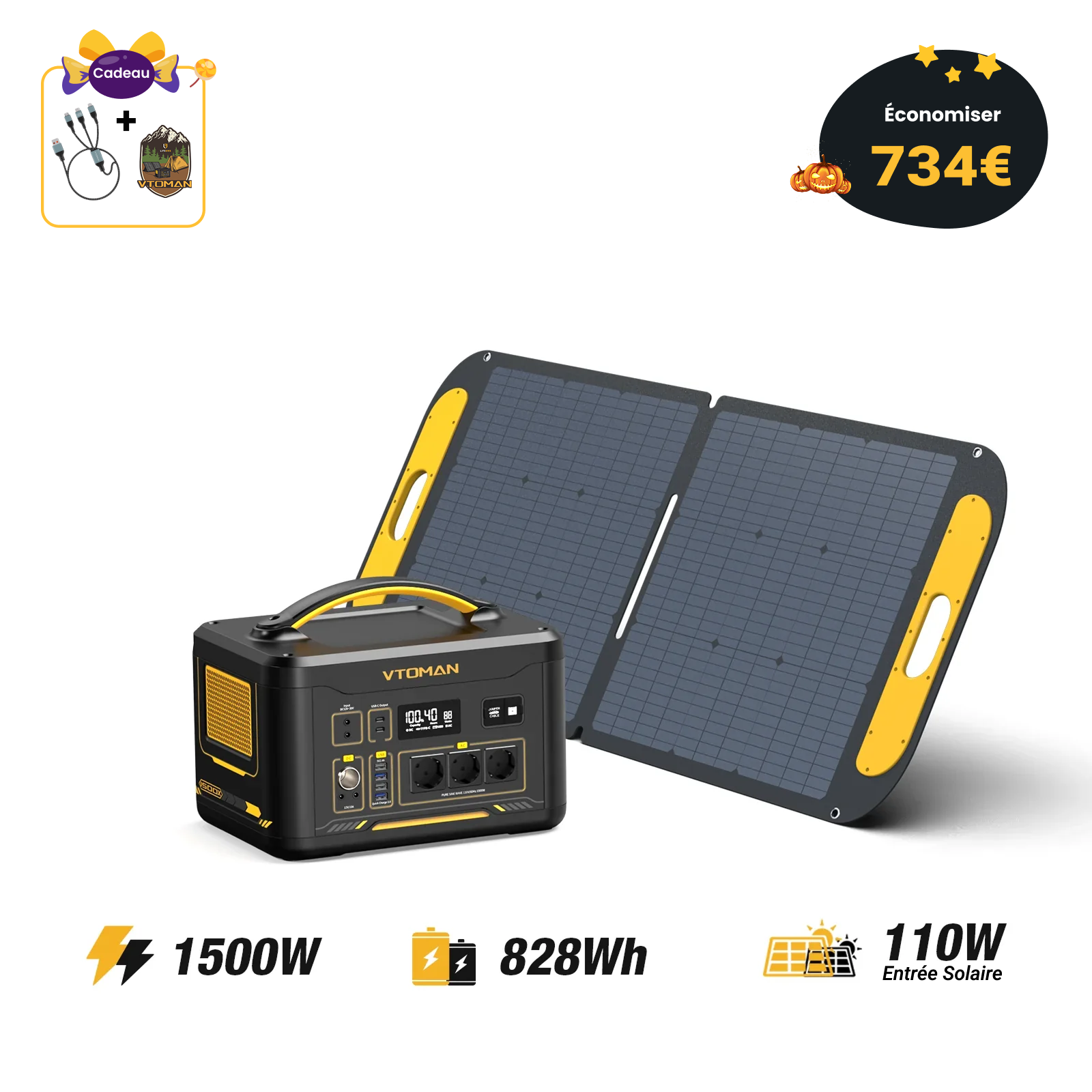 Station électrique portable VTOMAN Jump 1500X