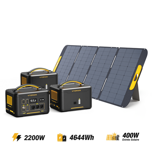 VTOMAN Jump 2200W/4644Wh 400W Solar Generator