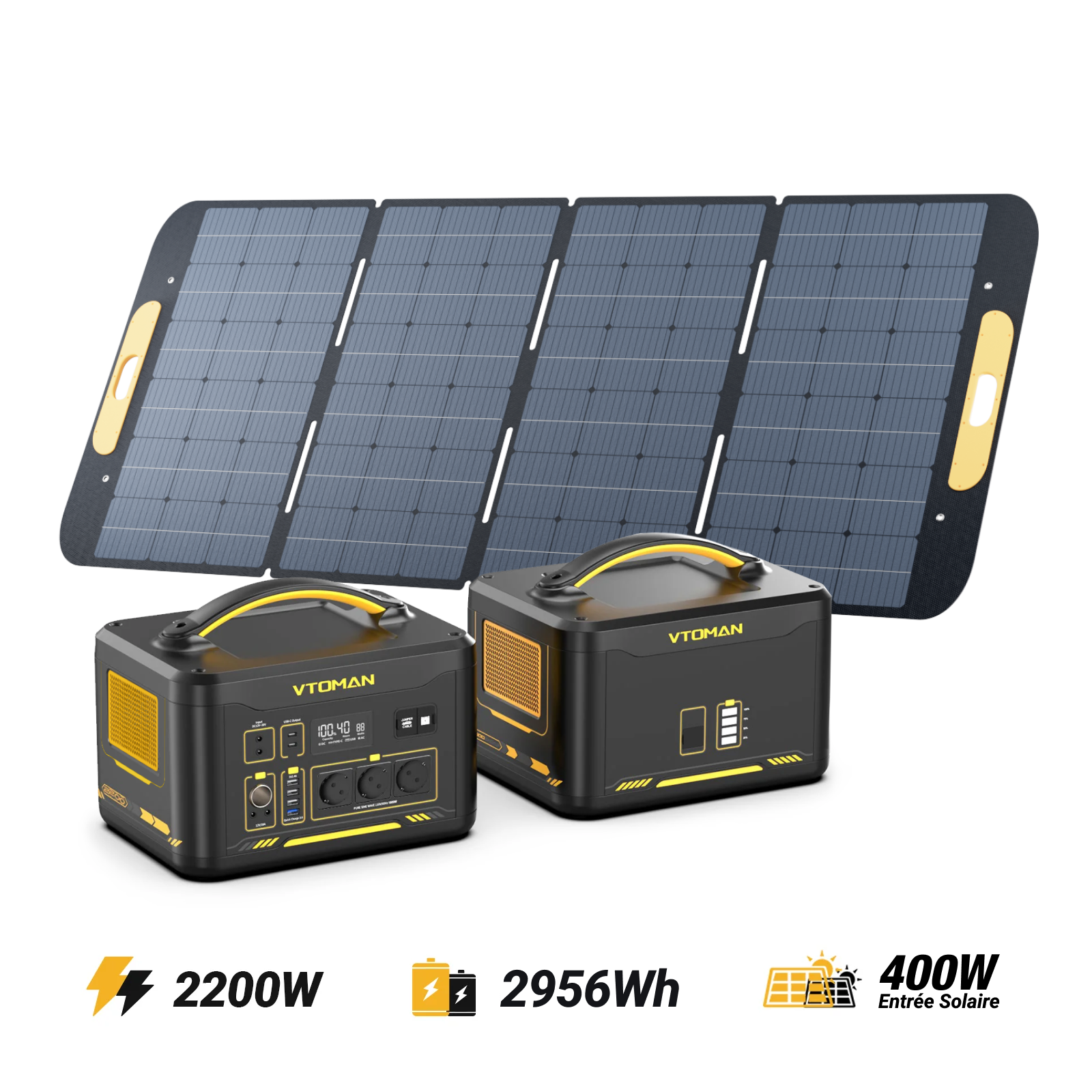 VTOMAN Jump 2200 Station Électrique Portable 1408Wh (Nouvelle version)