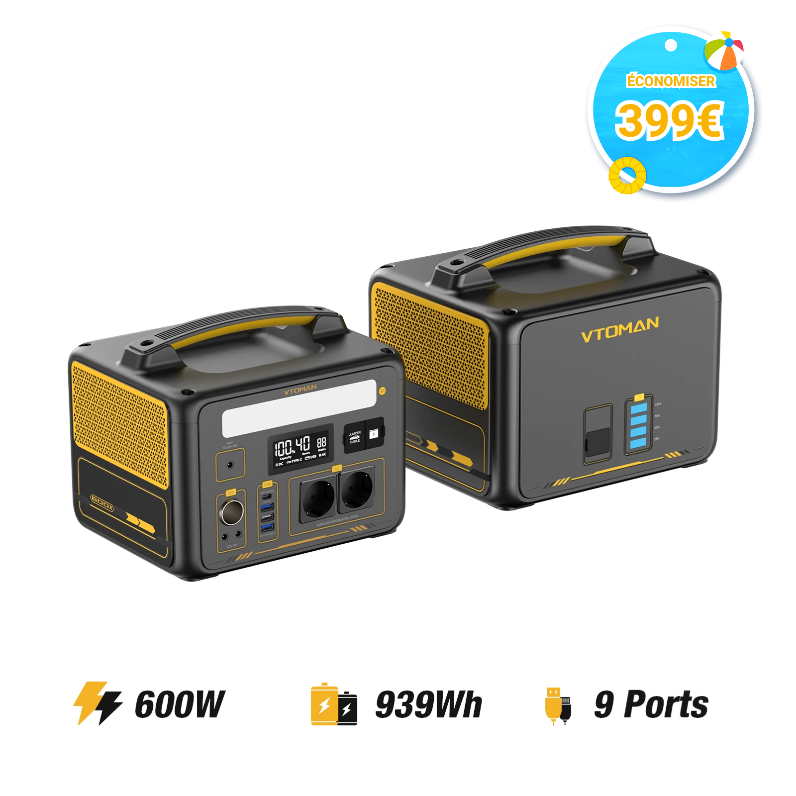 Station électrique portable VTOMAN Jump 600X