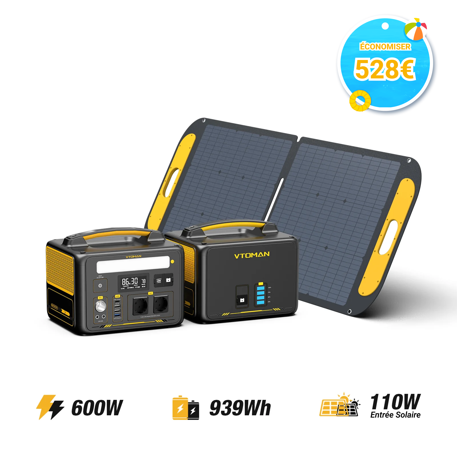 Station électrique portable VTOMAN Jump 600X