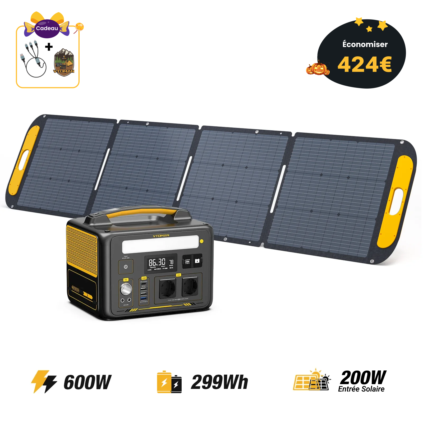 Station électrique portable VTOMAN Jump 600X