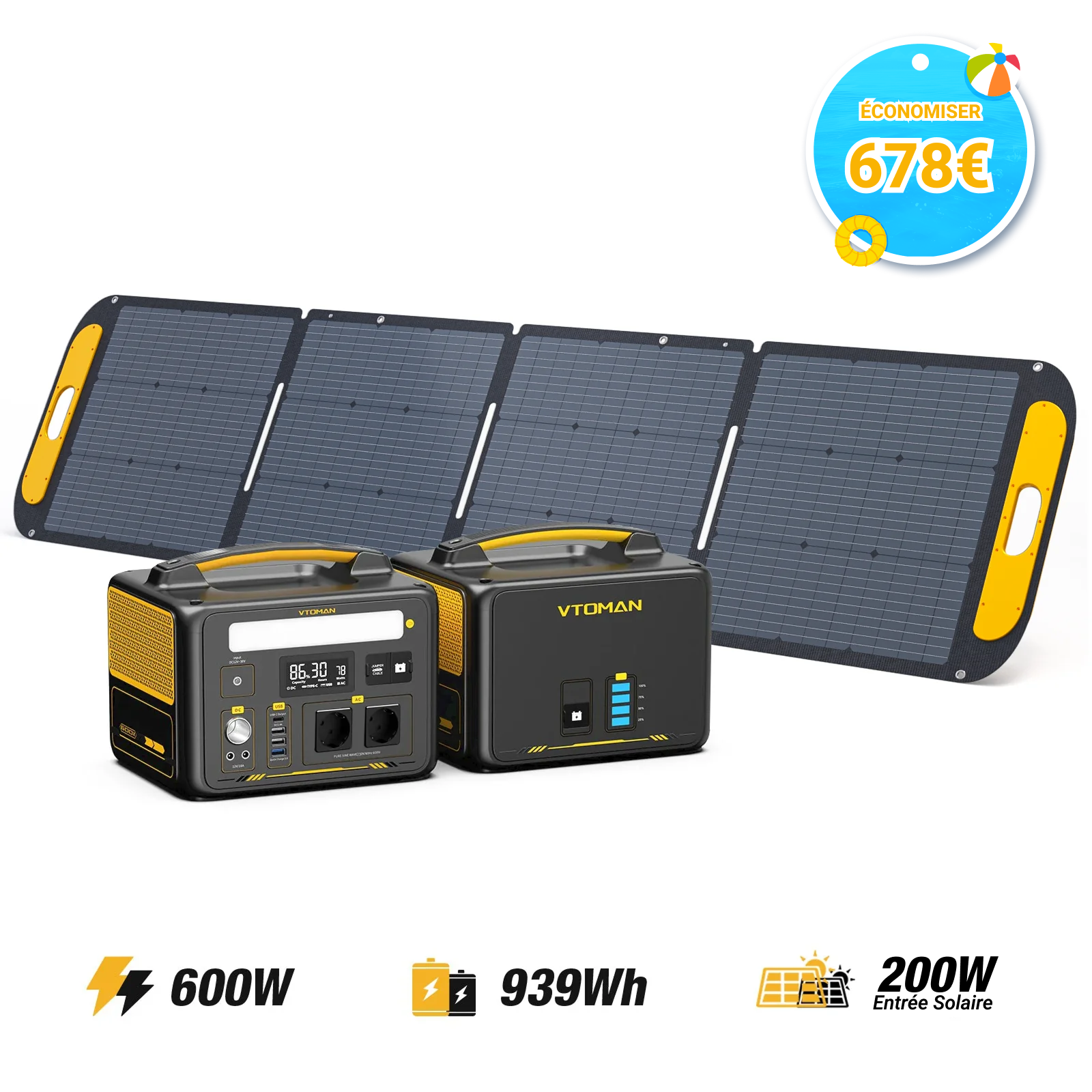 Station électrique portable VTOMAN Jump 600X