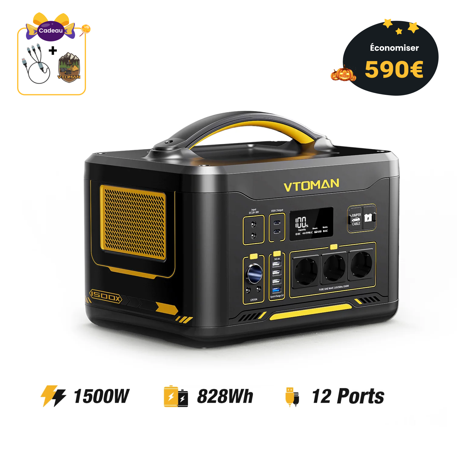 Station électrique portable VTOMAN Jump 1500X