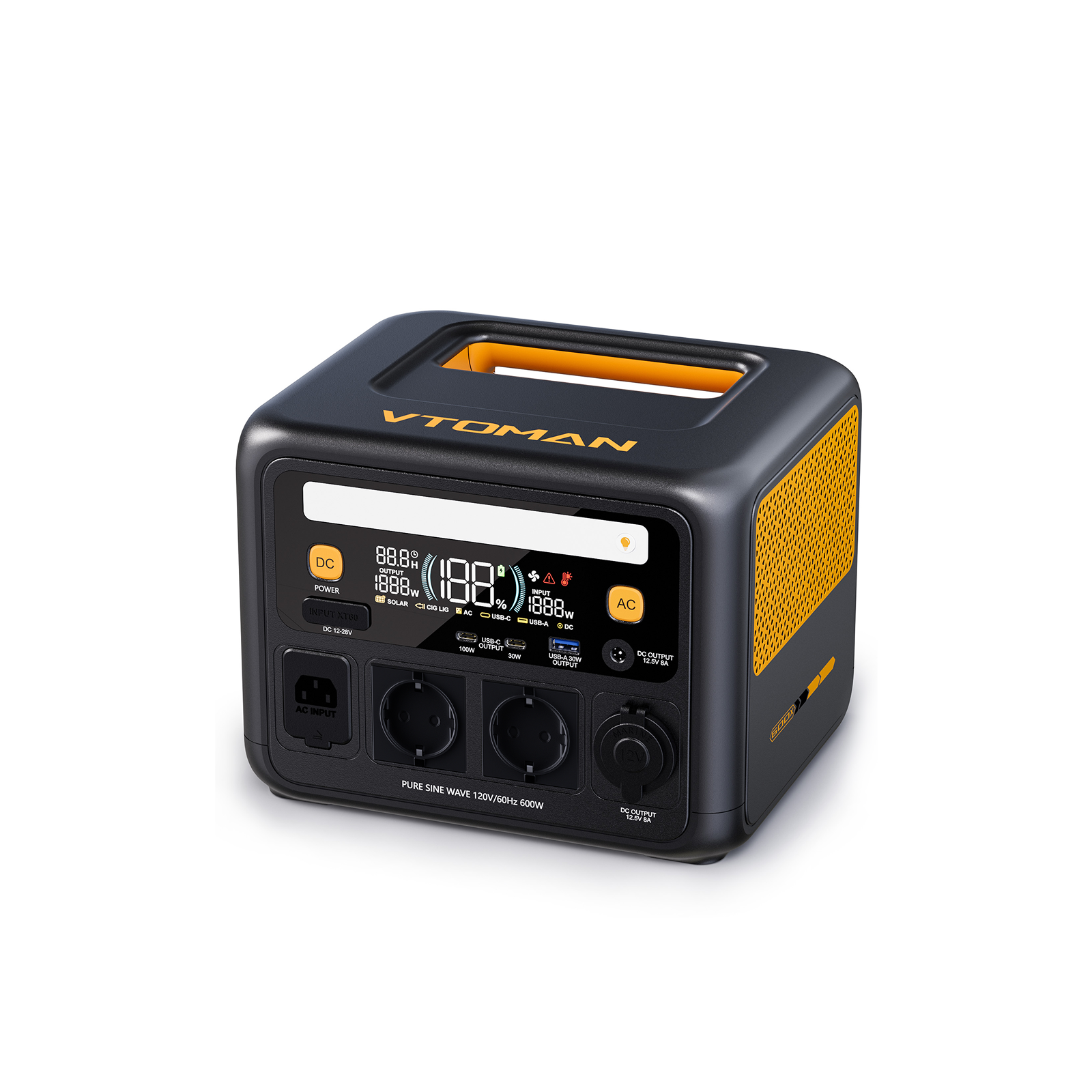 Station électrique portable VTOMAN Jump 600X 268.8Wh