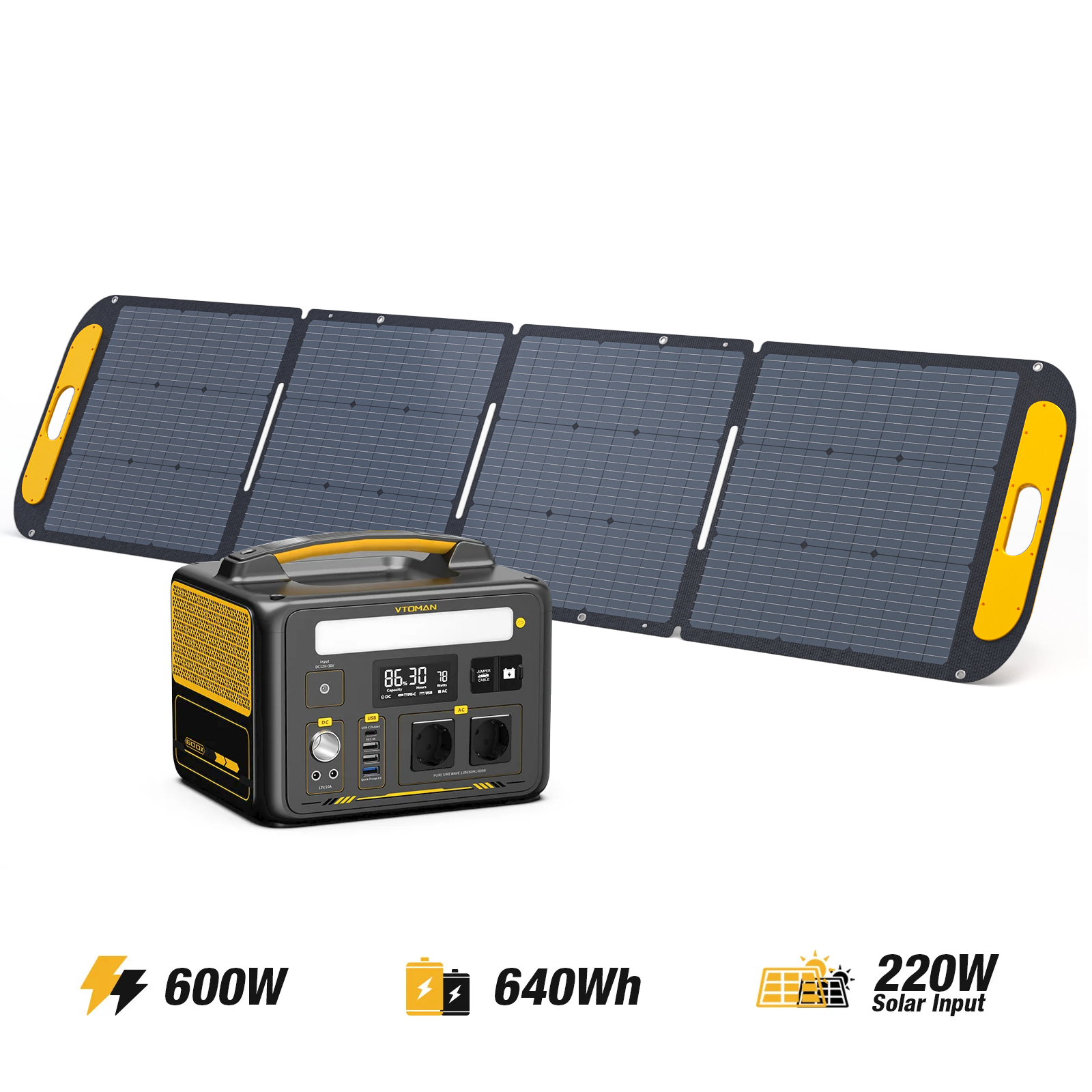 Station électrique portable VTOMAN Jump 600X