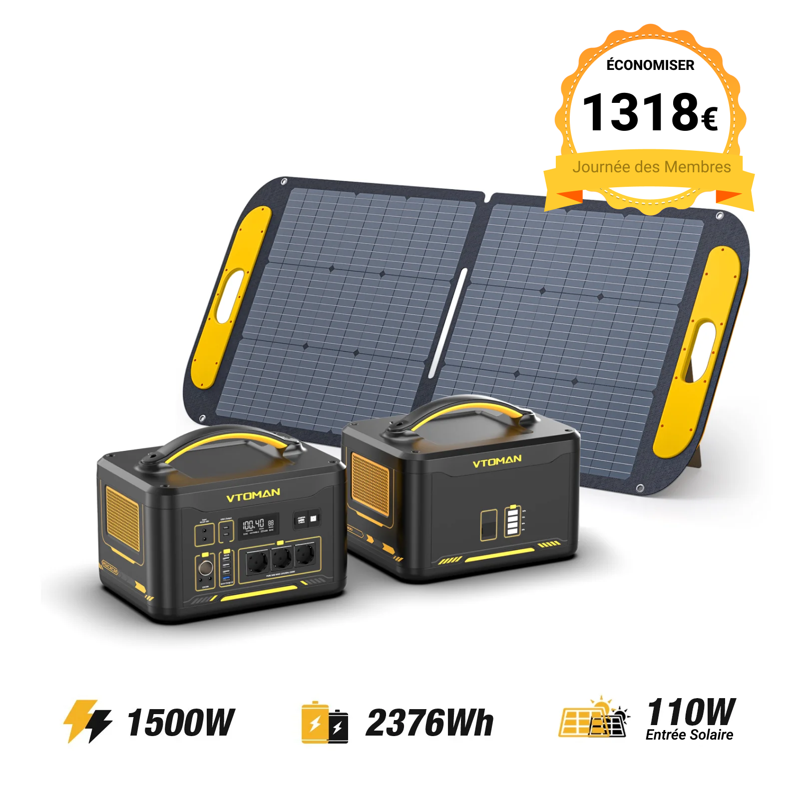 Station électrique portable VTOMAN Jump 1500X