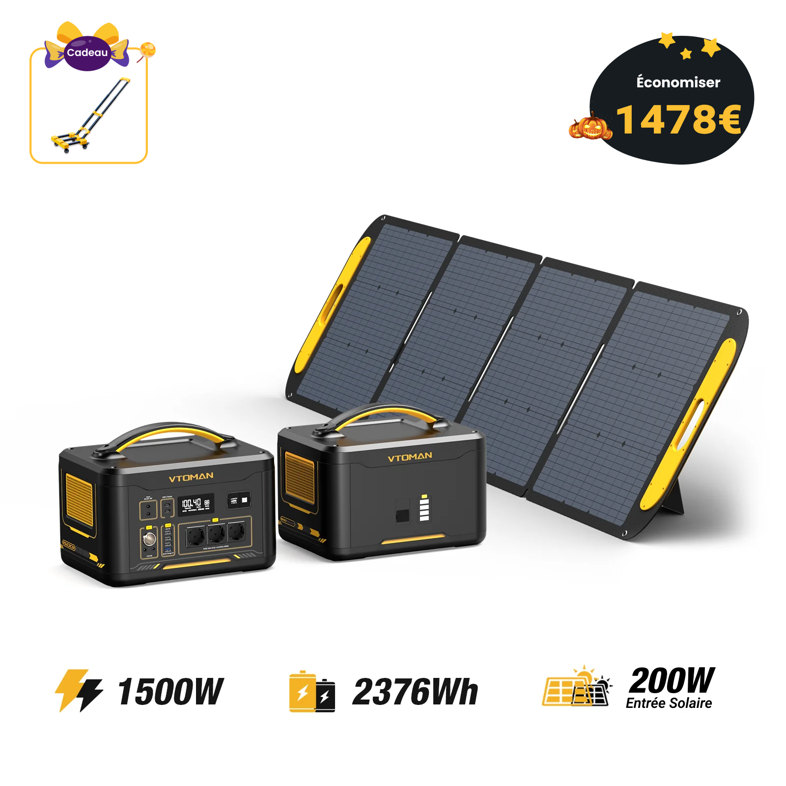Station électrique portable VTOMAN Jump 1500X