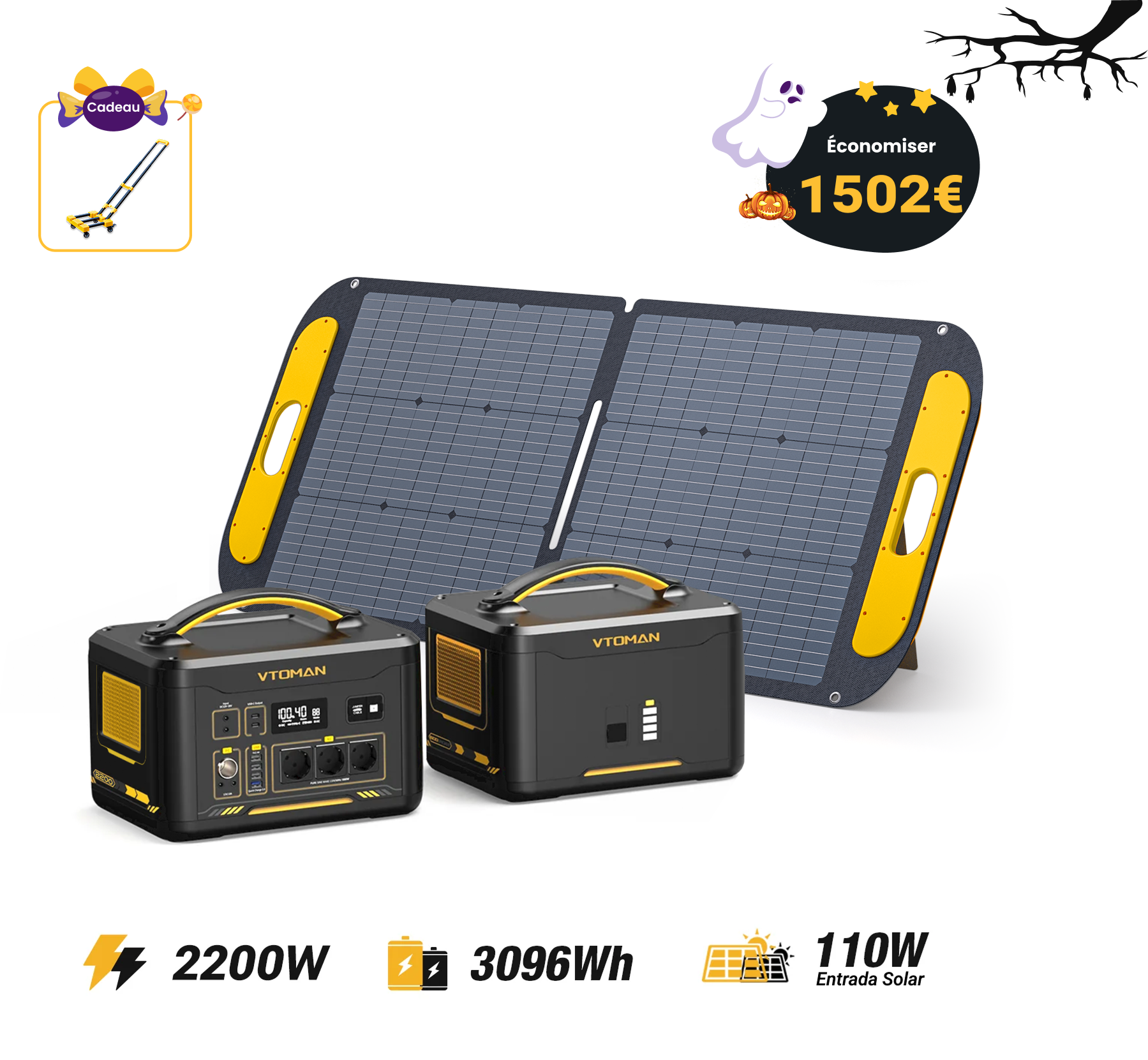 Station électrique portable VTOMAN Jump 2200