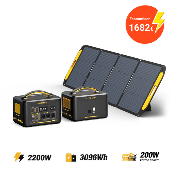 VTOMAN Jump 2200/3096Wh 200W Solar Generator