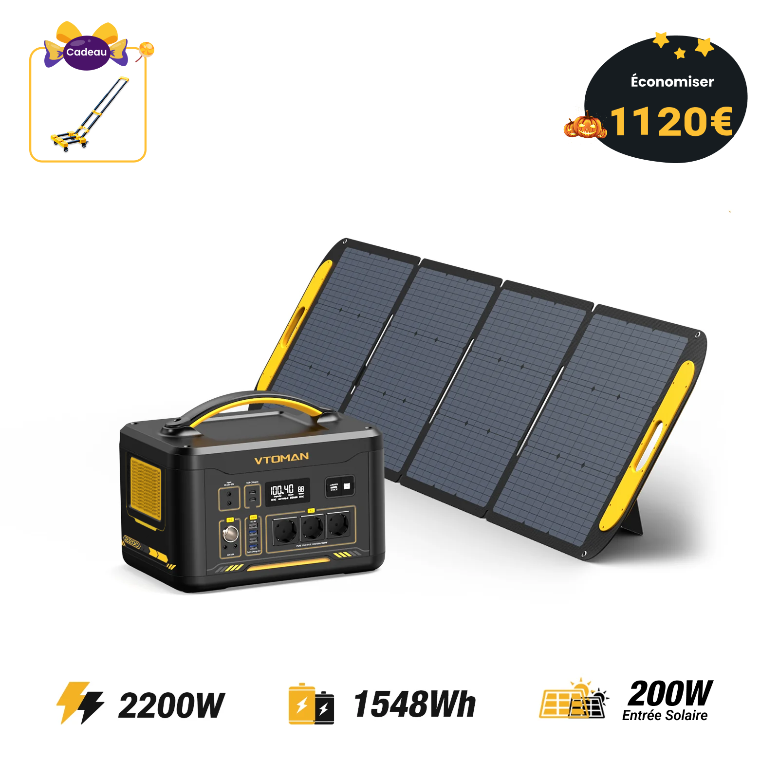 Station électrique portable VTOMAN Jump 2200